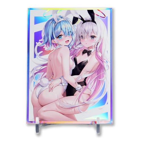 60ct 67x92 mm Holographic Card Sleeves for MTG/TCG - Standard Size, Acid-Free PP