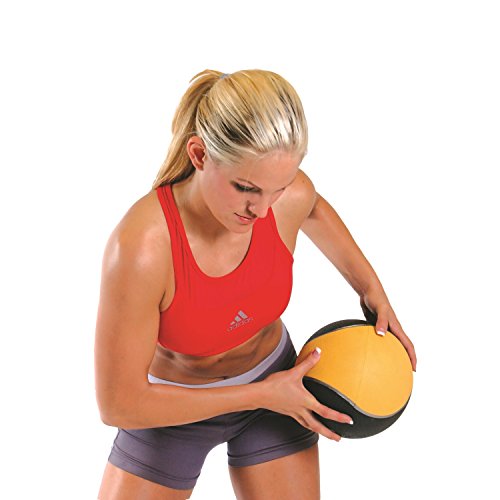 8 lb Weight Medicine Ball with Tacky Grip - Yellow
