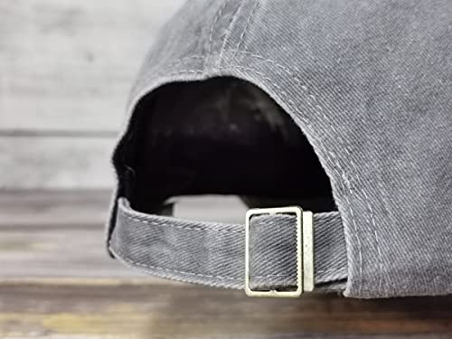 Mimi Gigi Embroidered Baseball Cap for Grandma - Washed Grey