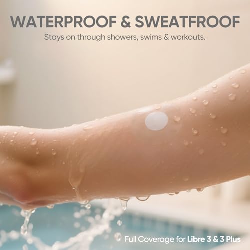 50pk Waterproof Sensor Covers for Freestyle Libre 3 & 3 Plus - Clear Film