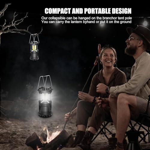 EXTRASTAR 2 Pack LED Battery Operated Lights, Portable Survival