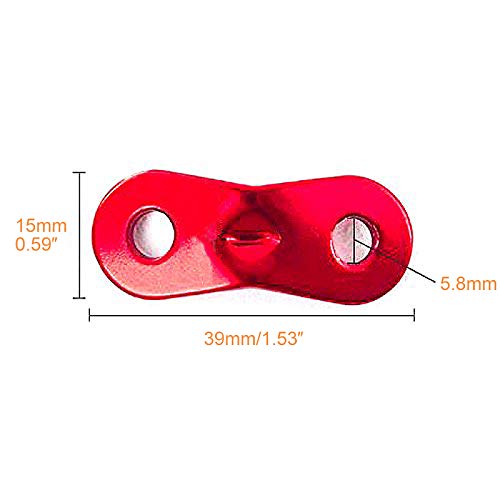 20 Pack Aluminum Tent Rope Tensioners - Durable Camping Accessories