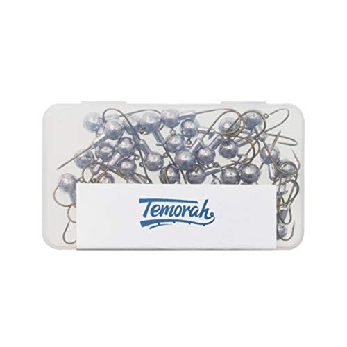 Unpainted Fishing Jig Heads with Bronze Hook - 1/32 OZ, 50 PCS