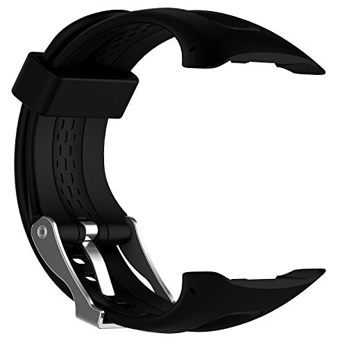 Silicone Wristband Replacement Strap for Garmin Forerunner 10/15 - Black
