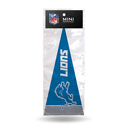 Detroit Lions Mini Pennant Décor Set - 8 Felt Flags 4x9-Inch