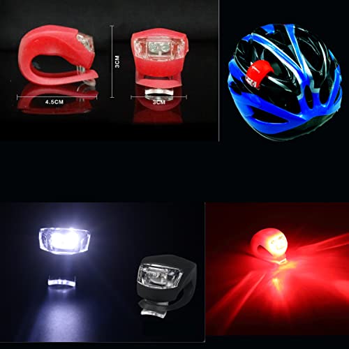 LED Bicycle Light Set - Front & Rear Waterproof Bike Lights, 4 Pack