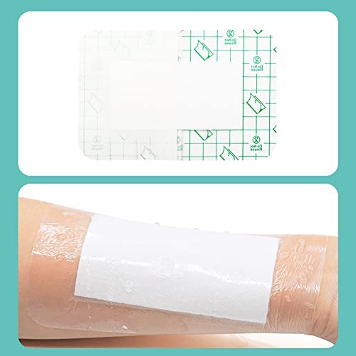 Large Waterproof Bandage - Clear Adhesive Dressing, 10pcs