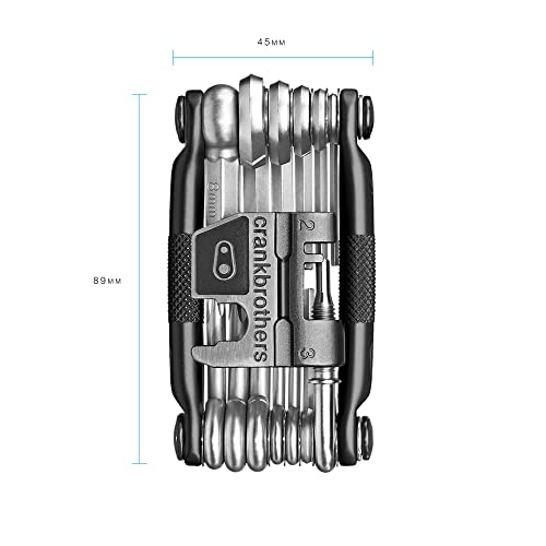 Multi Tool M19 - Matte Black, Stainless Steel Bike Tool