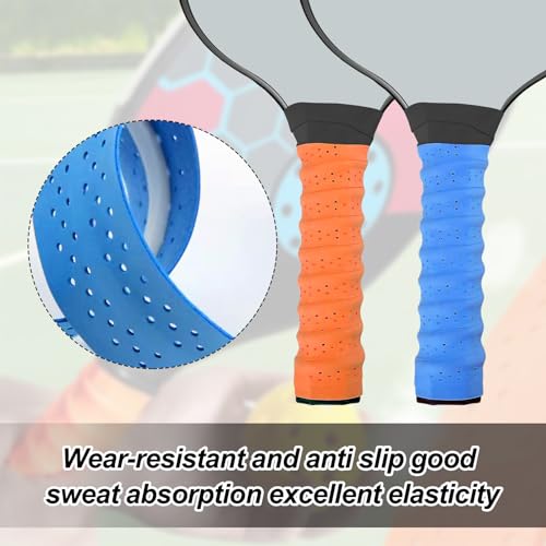 Pickleball Paddle Grip Tape - 6 Pack Anti-Slip Replacement Wrap