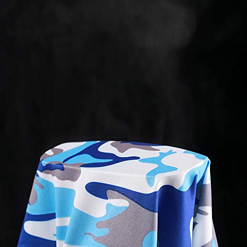Windproof Balaclava Ski Mask - UV Protection Full Face Hood - Camo Light Blue