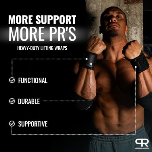 Pro-Level Wrist Wraps for Weightlifting - Black
