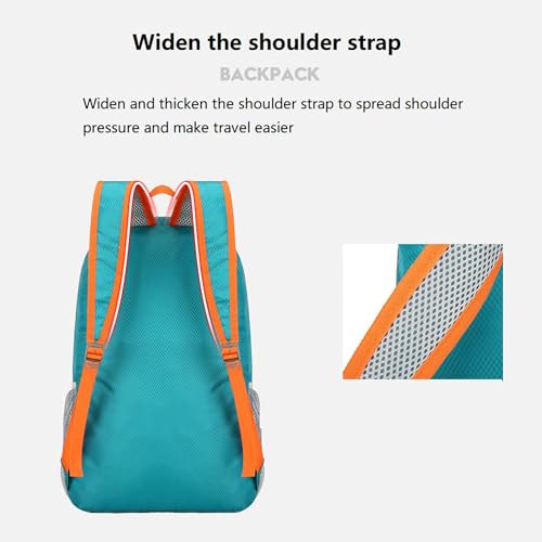 Levayhill 25L Foldable Hiking Backpack Lake Blue – Ultra Lightweight Daypack