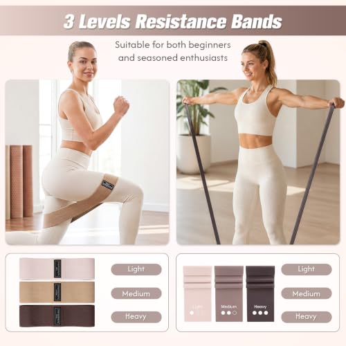 Pilates Kit for Home Workouts - Oat & Brown with Accessories