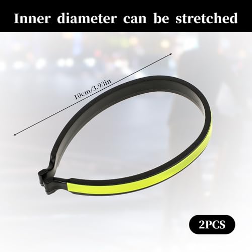 Reflective Cycling Trouser Clips - 2 Pack Adjustable Pant Leg Safety Bands