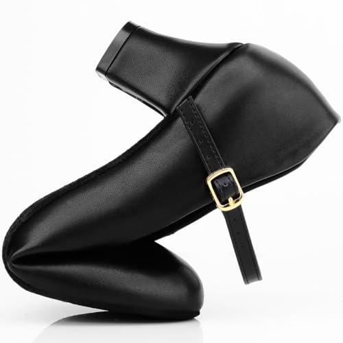 Bokimd Women's Black Non-Slip Latin Salsa Dance Heels - Prom & Ballroom Shoes, Size 6