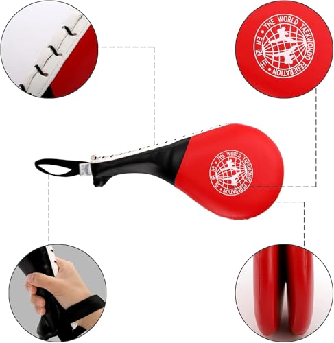 Frcctre 2 Pack Taekwondo Kick Pads - Durable Martial Arts Striking Targets for Karate & Kickboxing