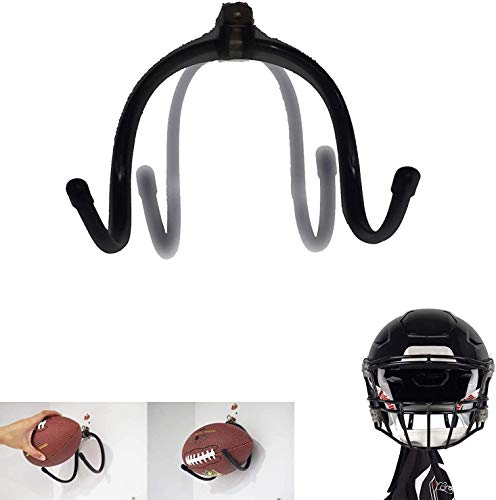 Adjustable Football Wall Holder Rack - Versatile Storage for Helmets, Hats, and Balls