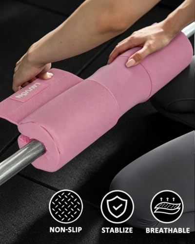 Thick Foam Barbell Pad for Squats, Lunges & Hip Thrusts - Anti-Slip Neck Cushion