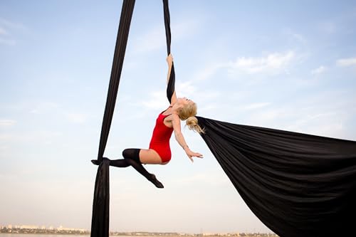 Aerial Yoga Hammock Kit - 10 Yards Durable Silk with Hardware