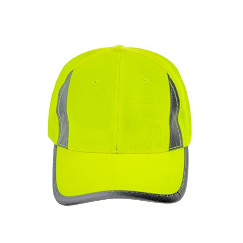 High Visibility Reflective Baseball Cap - One Size Yellow