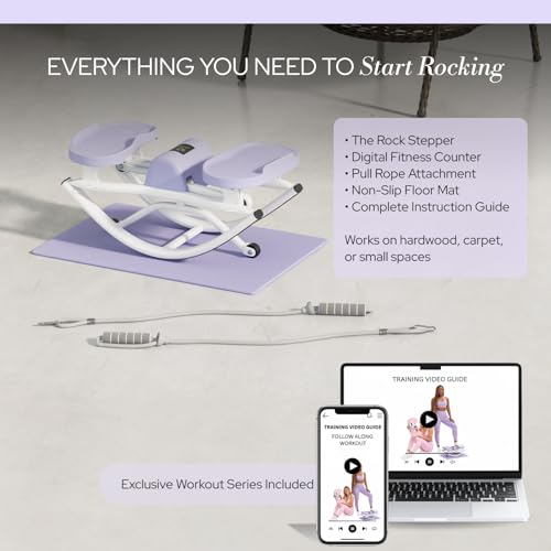 Rock Stepper Machine for Home Workouts - Purple Low Impact Cardio