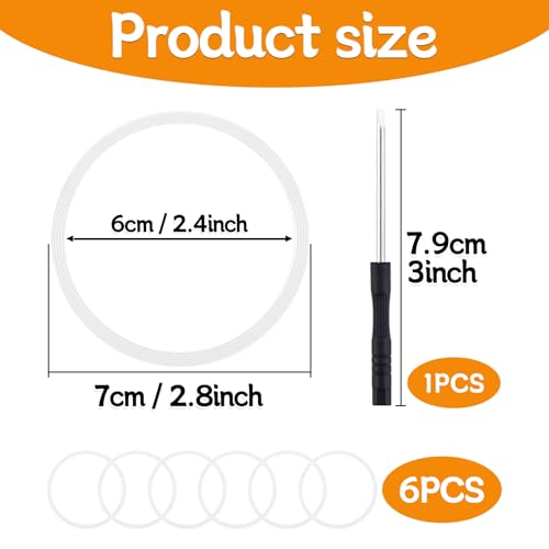 6-Pack Clear O-Ring Gasket Replacement for Owala Tumblers