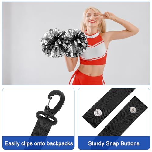 Pom Pom Holder for Cheerleading Backpack - Black