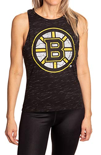 Women's NHL Boston Bruins Space Dyed Sleeveless Tank Top - Medium