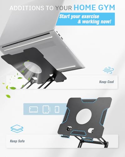 INMAKER Treadmill Desk Attachment - Universal Laptop & Tablet Holder Stand