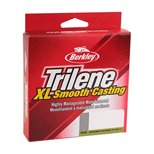 Berkley Trilene XL Monofilament Fishing Line - 10lb Test, 300 Yards, Low-Vis Green