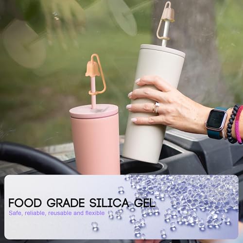 Silicone Straw Covers for Stanley Tumbler Cup - 5 Pcs Multicolor