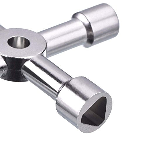4-Way Utility Key Set for Water Meter & Cabinet Access - 2 Pack