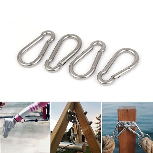 3.15 Inch Heavy Duty Snap Hook Carabiner - 4 Pack