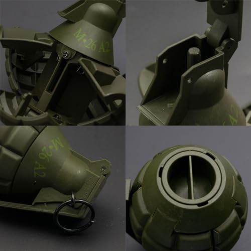 Spring Powered Toy Grenade for Tactical Battle Games - M26 Black & Green