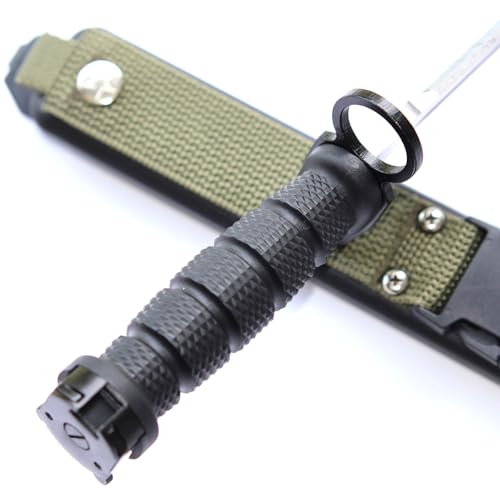 FARDEER M9 Style Fixed Blade Survival Knife - 12.8" Outdoor Utility Knife, QBZ95 Colors
