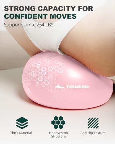 9-Inch Dusty Rose Yoga Ball for Exercise & Balance Training
