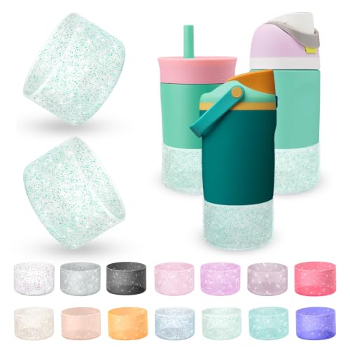 Silicone Boot for Owala Kids Water Bottles - Light Lake Green