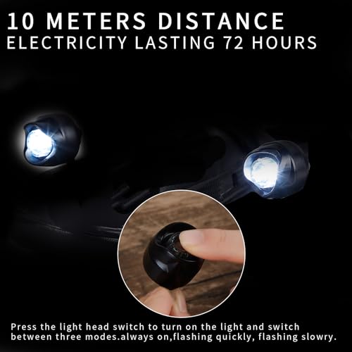 Rechargeable LED Clogs Lights - Charge Black, 72 Hour Battery