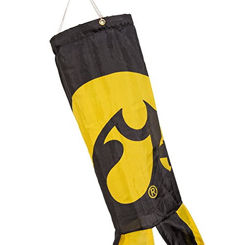 Iowa Hawkeyes 40 Inch Windsock with Team Colored Streamers