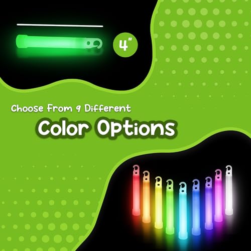 Green 50 Pack 4" Premium Glow Sticks - Windy City Novelties