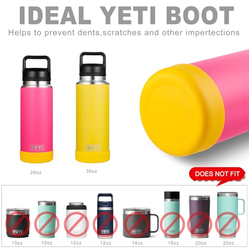 Anti-Slip Silicone Sleeve for 36oz Yeti Rambler - Alpine Yellow