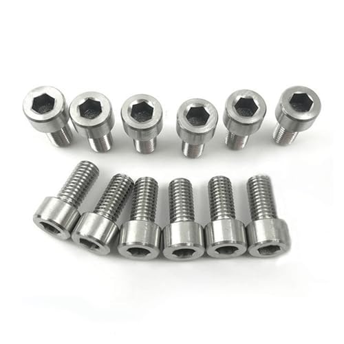 12 Pcs M5x12mm Hexagon Socket Head Bike Water Bottle Cage Screws