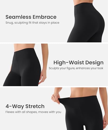 High Waisted Women's Biker Shorts - Black - Large/X-Large