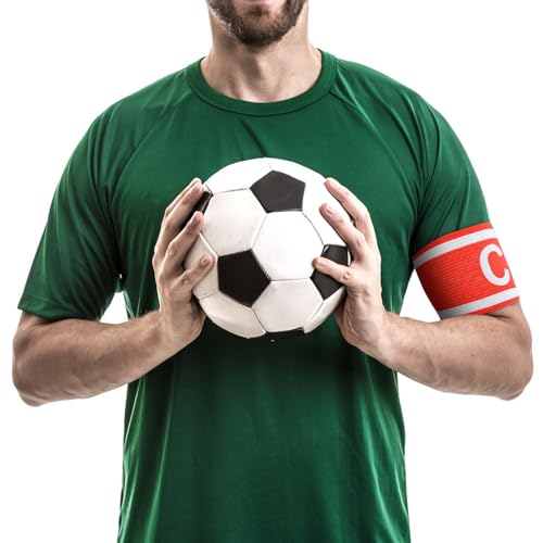 Unisex Adjustable Soccer Captain Armband - Red