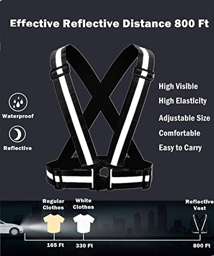 High Visibility Reflective Safety Vest - Adjustable Running Gear
