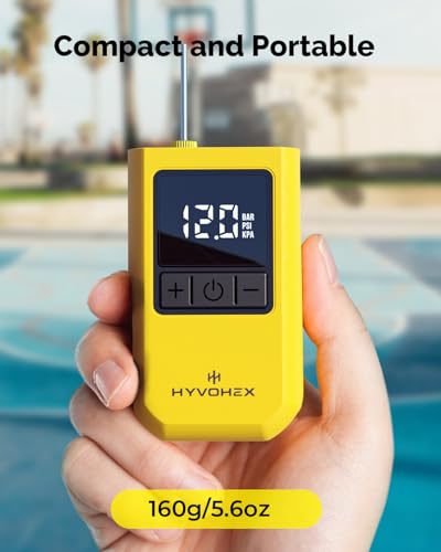 Portable Electric Ball Pump with Digital Display - Fast Inflation for Sports Balls