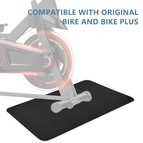 2-Piece Non-Slip Exercise Bike Mat Set - 0.24" Thick Floor Protector