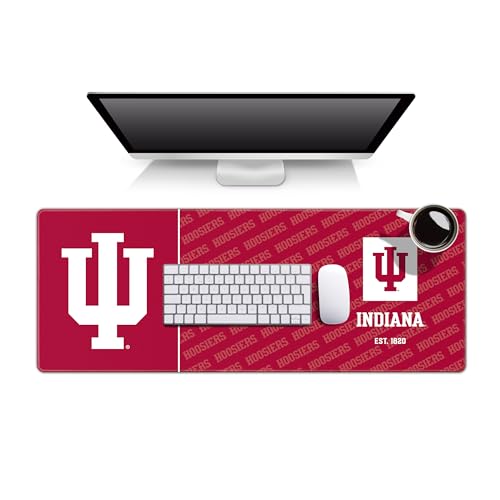 Indiana Hoosiers Desk Pad - Water & Stain Resistant, 31.5" x 12"