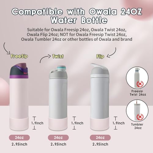 Silicone Water Bottle Boot - 24oz Dreamy Field, Anti-Scratch & Dent Protection