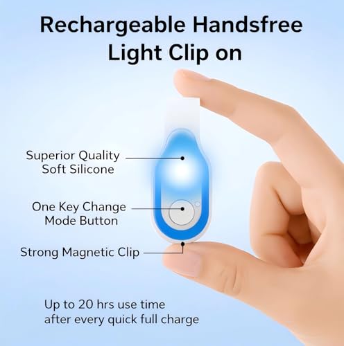 Nurse Light Clip On for Night Shift, 2 Pack Rechargeable Magnetic